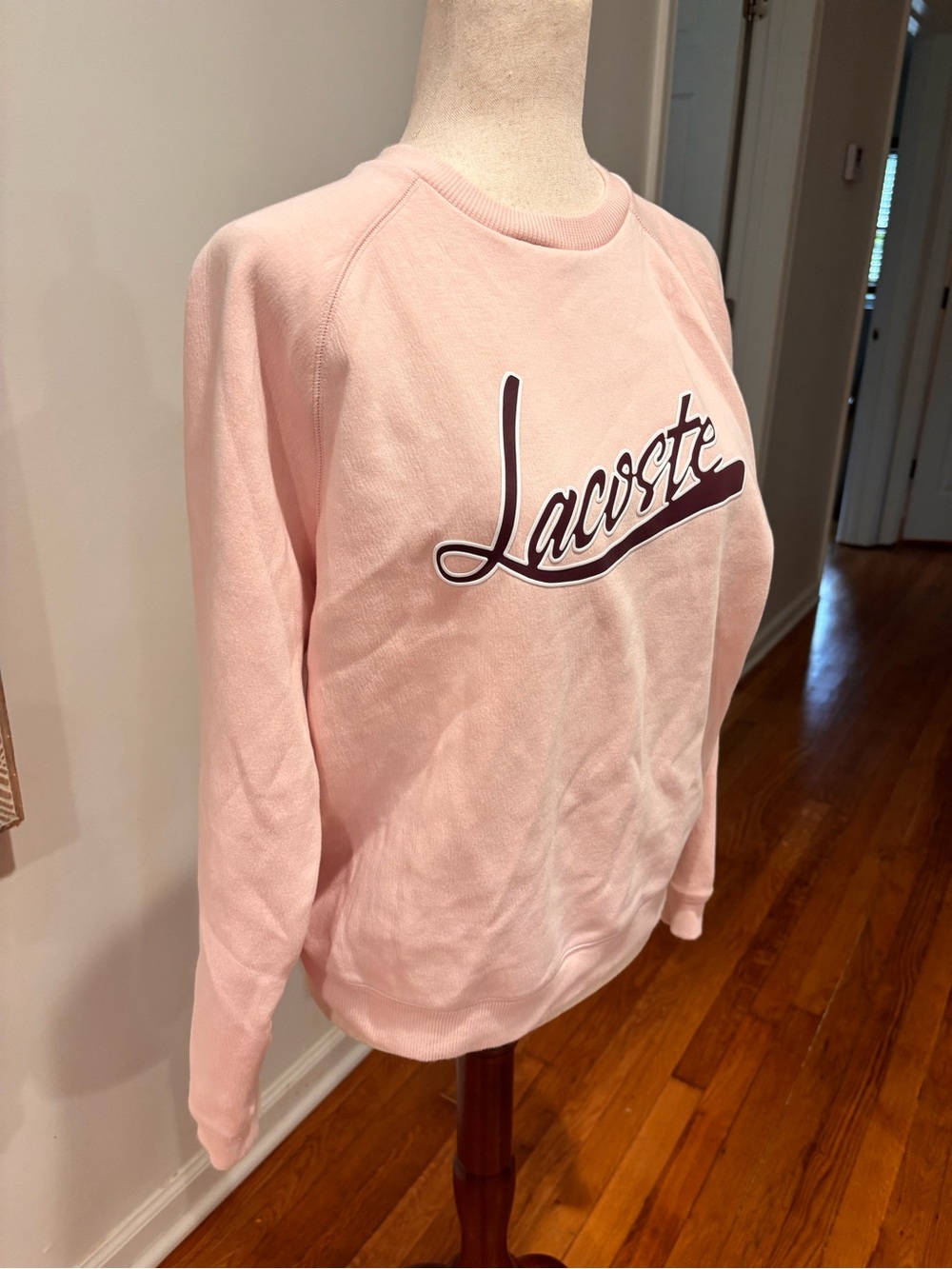 Lacoste 38 Pink Crewneck Sweatshirt